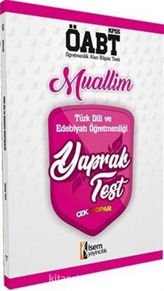 2018 ÖABT Muallim Türk Dili ve Edebiyatı Öğretmenliği Çek Kopar Yaprak Test