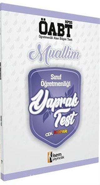 2018 ÖABT Muallim Sınıf Öğretmenliği Çek Kopar Yaprak Test