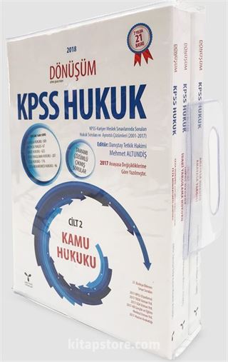 Dönüşüm KPSS Cilt 2 Kamu Hukuku (Modüler Set 3 Kitap)