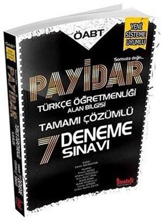 ÖABT Payidar Türkçe Öğretmenliği Tamamı Çözümlü 7 Deneme Sınavı