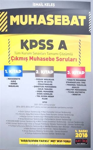 KPSS A Muhasebat Tüm Kurum Sınavları Çıkmış Muhasebe Soruları Modüler Set