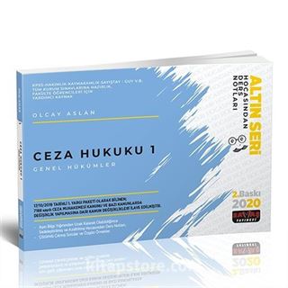 Ceza Hukuku 1 Genel Hükümler