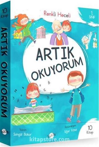 Artık Okuyorum Serisi Renkli Heceli 1. Sınıf (10 Kitap)