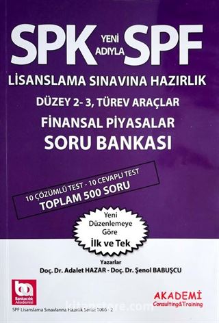 SPF Lisanslama Sınavlarına Hazırlık Düzey 2-3, Türev Araçlar Finansal Piyasalar Soru Bankası