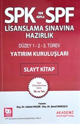 SPF Lisanslama Sınavlarına Hazırlık Yatırım Kuruluşları Slayt Kitap