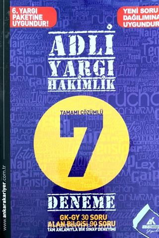 Adli Yargı Hakimlik Tamamı Çözümlü 7 Deneme