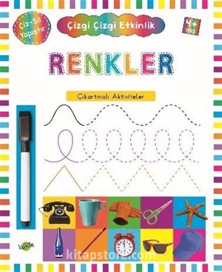 Renkler (4 Yaş+) / Çıkartmalı Çizgi Çizgi Etkinlik