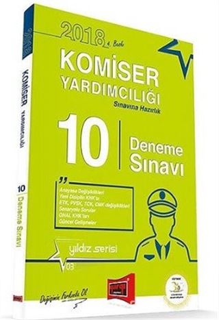 2018 Komiser Yardımcılığı Sınavlarına Hazırlık 10 Deneme Sınavı