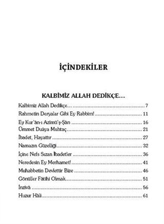 Kalbimiz Allah Dedikçe