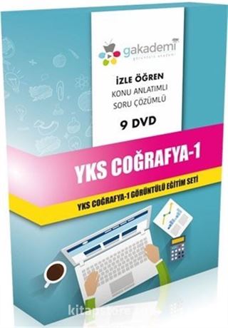 YKS Coğrafya 1 Görüntülü Eğitim Seti (9 Dvd)