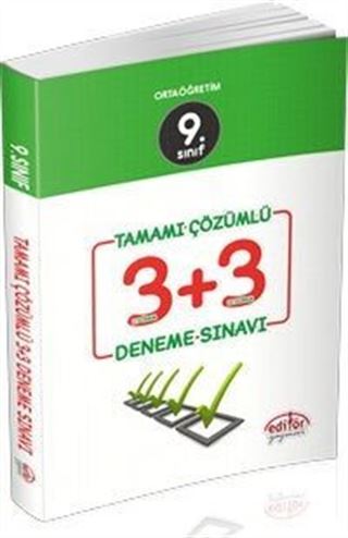 9.Sınıf Tamamı Çözümlü 3+3 Deneme Sınavı