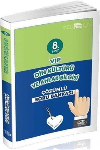 8. Sınıf Vip Din Kültürü ve Ahlak Bilgisi Çözümlü Soru Bankası