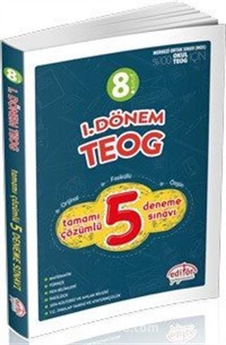 8. Sınıf 1.Dönem Tamamı Çözümlü 5 Deneme Sınavı