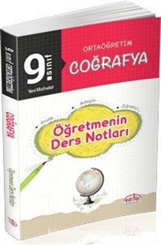 9. Sınıf Ortaöğretim Coğrafya Öğretmenin Ders Notları