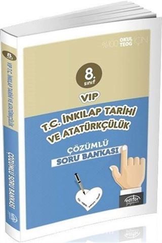 8. Sınıf Vip T.C. İnkılap Tarihi ve Atatürkçülük Çözümlü Soru Bankası