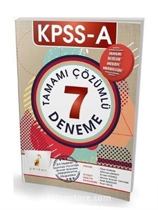 KPSS A Grubu Tamamı Çözümlü 7 Deneme (24 Haziran Seçimiyle Yürürlüğe Girecek Anayasa Değişikliklerine Uygundur)