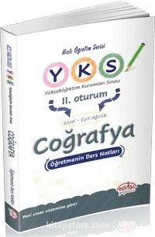 YKS 2.Oturum Coğrafya Öğretmenin Ders Notları