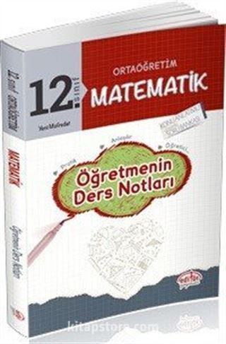 12.Sınıf Matematik Öğretmenin Ders Notları