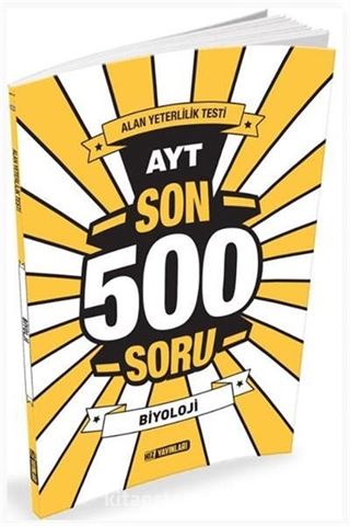 Ayt Son 500 Soru Biyoloji