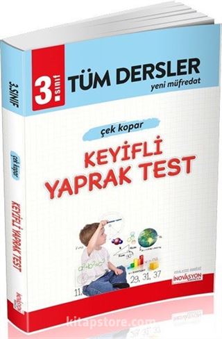 3. Sınıf Tüm Dersler Keyifli Çek Kopar Yaprak Test