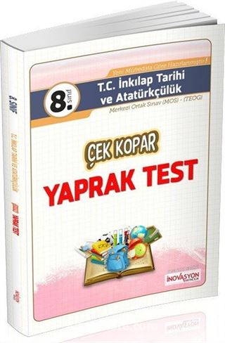 8.Sınıf T.C. İnkılap Tarihi ve Atatürkçülük Çek Kopar Yaprak Test