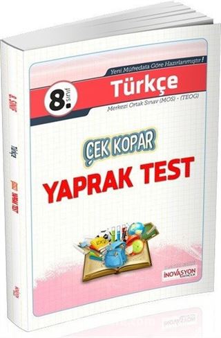 8.Sınıf Türkçe Çek Kopar Yaprak Test