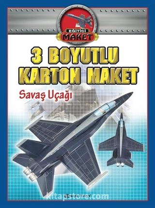 3 Boyutlu Karton Maket - Savaş Uçağı