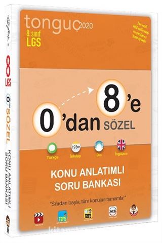 0'dan 8'e Sözel Konu Anlatımlı Soru Bankası