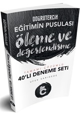 2019 Eğitimin Pusulası Ölçme ve Değerlendirme Tamamı Çözümlü 40'lı Deneme Seti