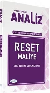 Analiz Reset Maliye Son Tekrar Ders Notları