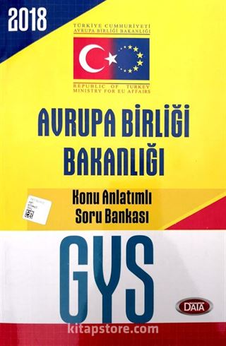 2018 GYS Avrupa Birliği Bakanlığı Görevde Yükselme Konu Anlatımlı Soru Bankası