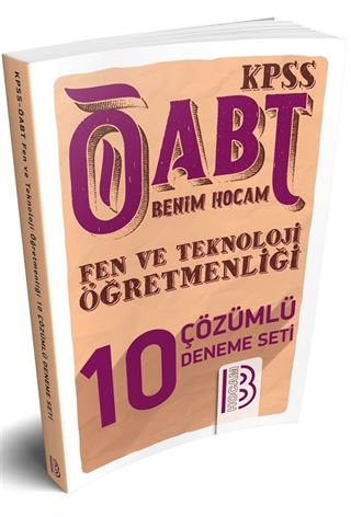 2018 ÖABT Fen ve Teknoloji Öğretmenliği Çözümlü 10 Deneme Seti