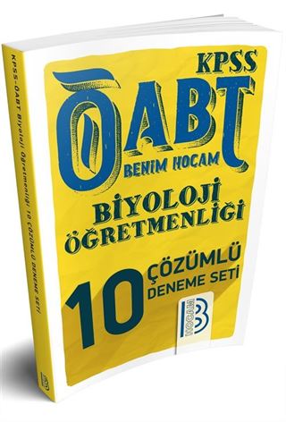 2018 ÖABT Biyoloji Öğretmenliği Çözümlü 10 Deneme Seti