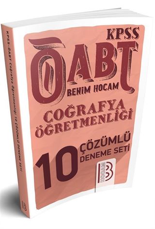 2018 ÖABT Coğrafya Öğretmenliği Çözümlü 10 Deneme Seti