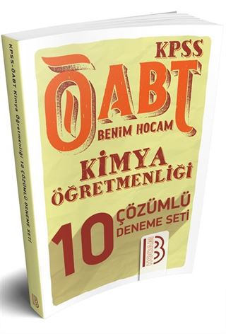 2018 ÖABT Kimya Öğretmenliği Çözümlü 10 Deneme Seti