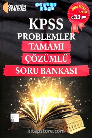 KPSS Problemler Tamamı Çözümlü Soru Bankası