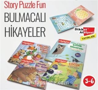 Highlights Sticker Bulmacalı Hikayeler 4'lü Set