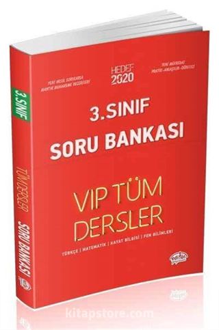 3. Sınıf Vip Tüm Dersler Soru Bankası