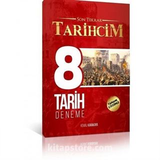 2018 KPSS Tarih Tüm Adaylar İçin Son Tekrar Tarihcim Tamamı Çözümlü 8 Deneme Sınavı