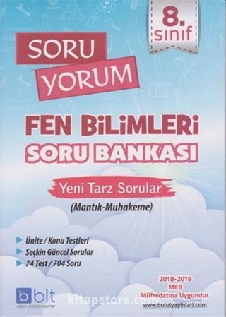 8. Sınıf Soru Yorum Fen Bilimleri Soru Bankası