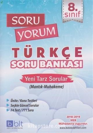 8. Sınıf Soru Yorum Türkçe Soru Bankası