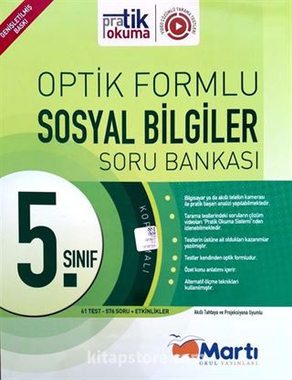 5. Sınıf Sosyal Bilgiler Soru Bankası Optik Formlu