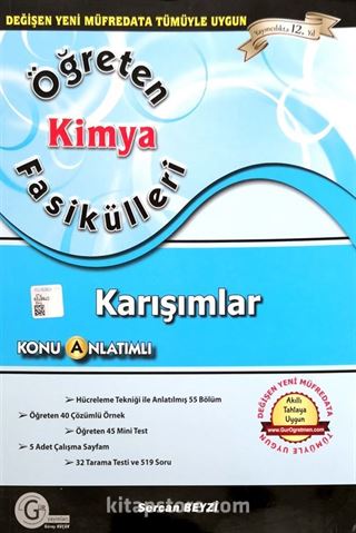 Öğreten Kimya Fasikülleri Karışımlar Konu Anlatımlı