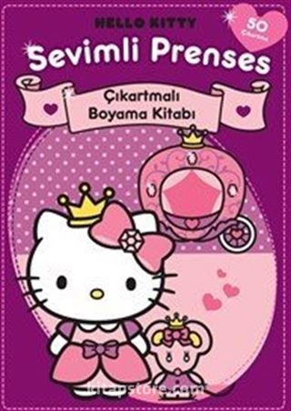 Hello Kitty Sevimli Prenses Çıkartmalı Boyama Kitabı