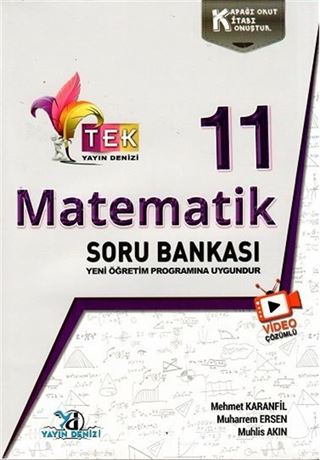 11. Sınıf TEK Serisi Video Çözümlü Matematik Soru Bankası