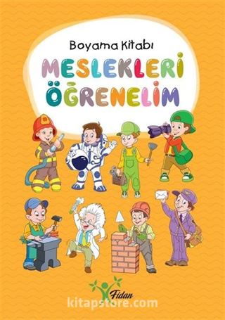 Meslekleri Öğrenelim Boyama Kitabı