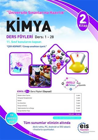 Kimya 2. Kitap Ders Föyleri Ders:1-28 (11. Sınıf Konuları)