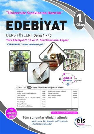 Edebiyat 1. Kitap Ders Föyleri Ders:1-40 (Türk Edebiyatı 9,10 ve 11. Sınıf Konuları)