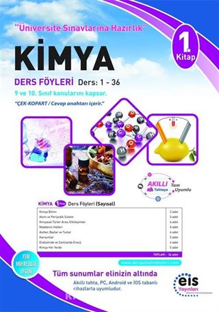 Kimya 1. Kitap Ders Föyleri Ders:1-36 (9 ve 10. Sınıf Konuları)