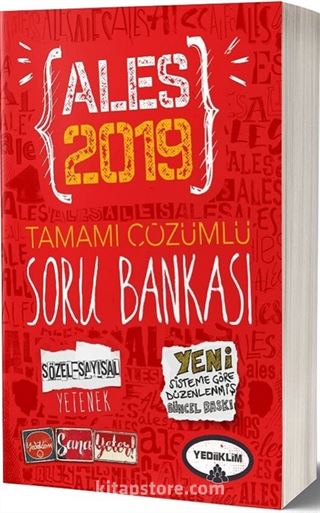 2019 ALES Sayısal ve Sözel Bölüm Tamamı Çözümlü Soru Bankası